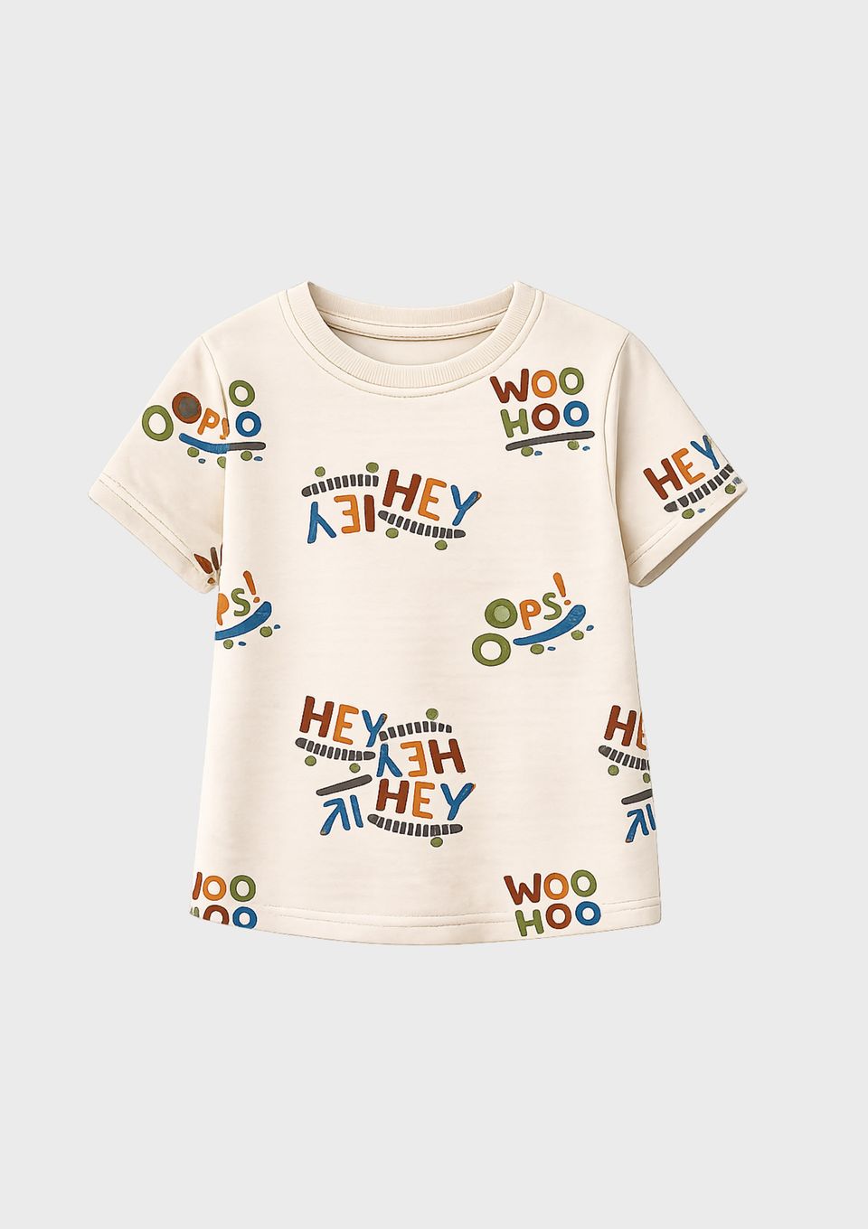 Camiseta Infantil Menino Toddler Oversized - Off White