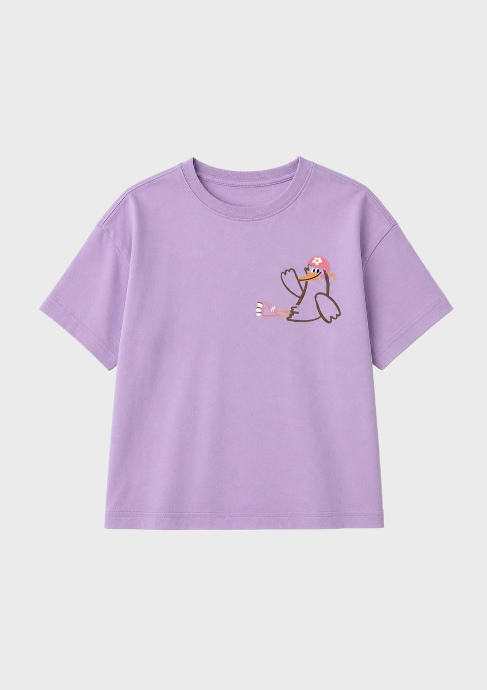 Blusa Infantil Menina Toddler com Estampa - Lilás
