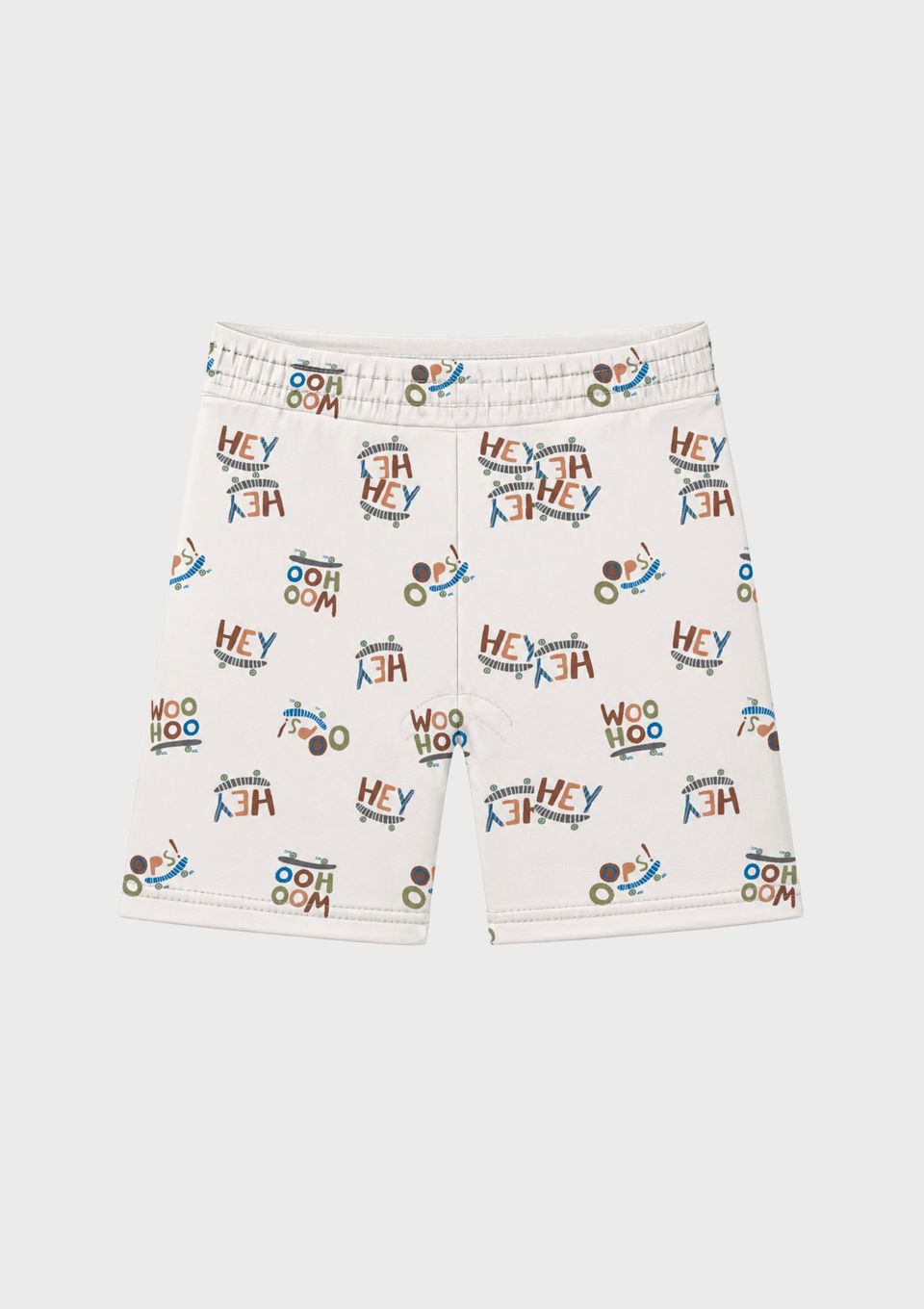 Shorts Infantil Menino Toddler Estampado - Off White