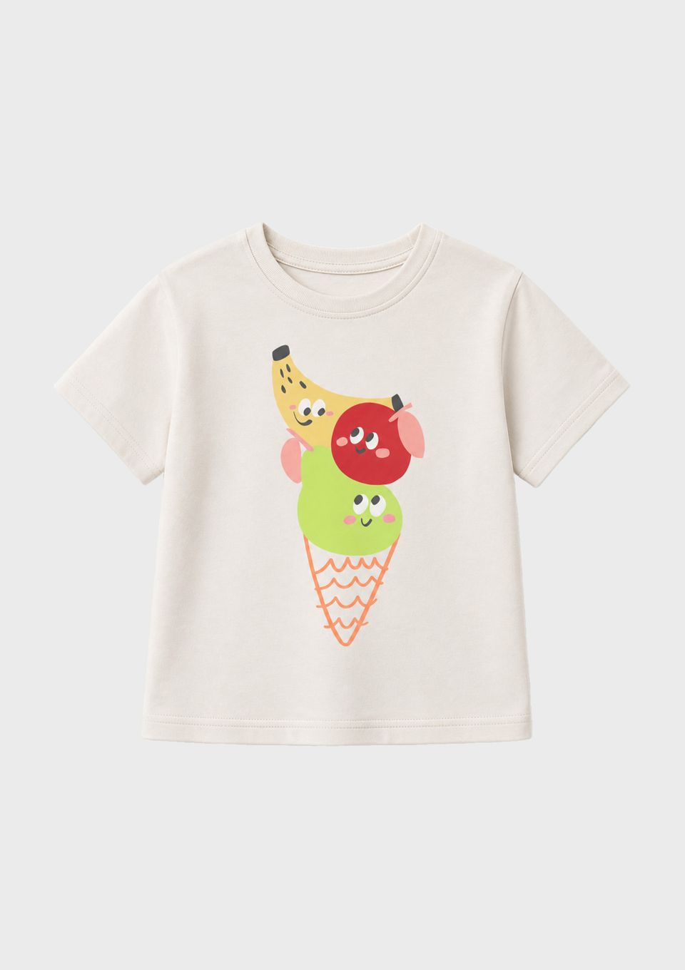 Blusa Infantil Menina Toddler com Estampa - Off White
