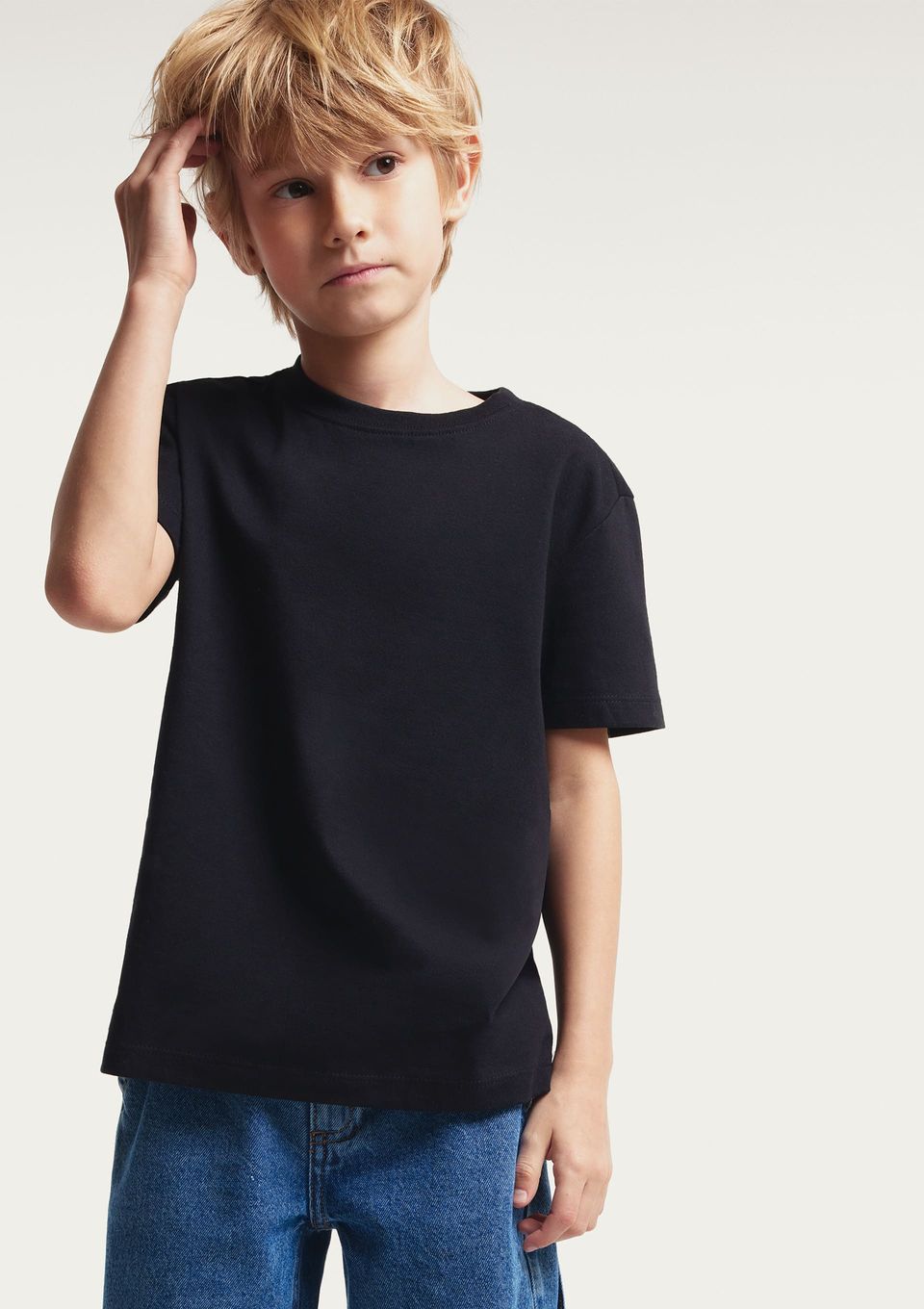 Camiseta Super Cotton Infantil Menino - Preto