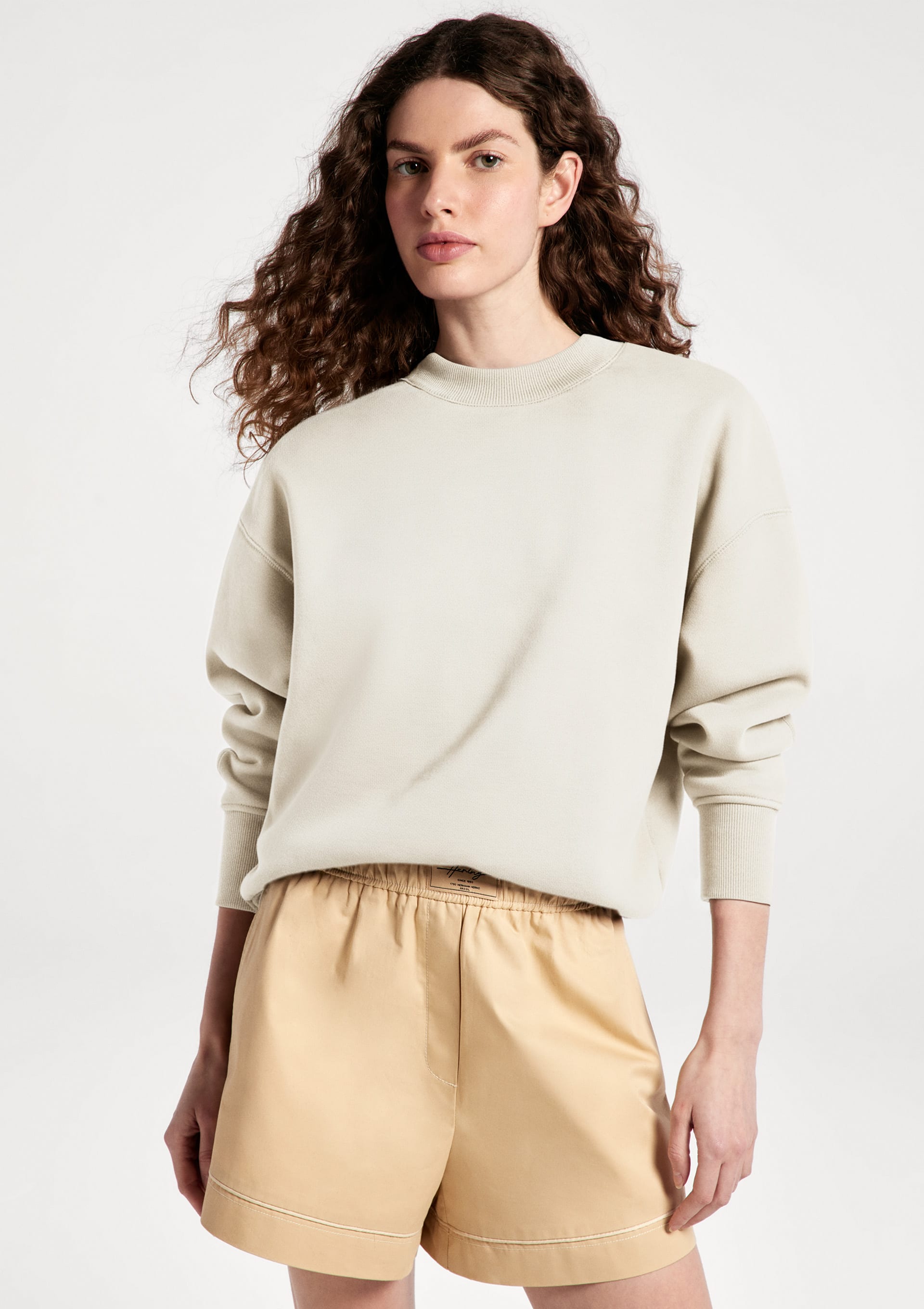 Blusão Feminino em Moletom - Off White — Hering