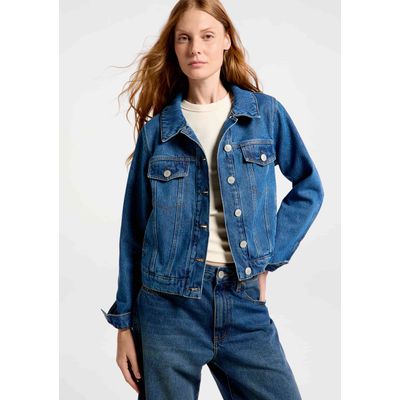 Jaqueta Jeans Feminina - Azul