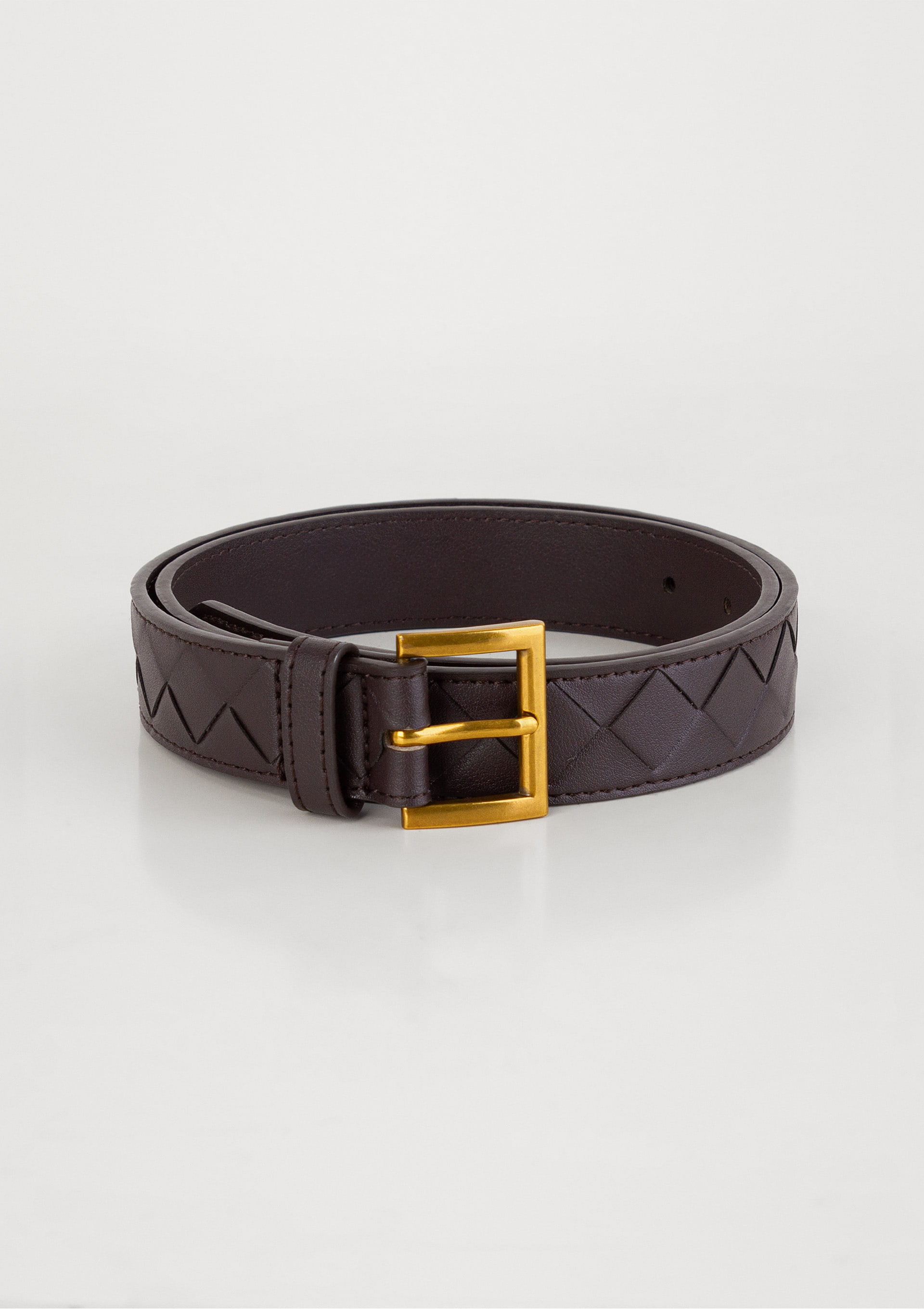 Cinto Feminino Pu em Tressê - Marrom — Hering