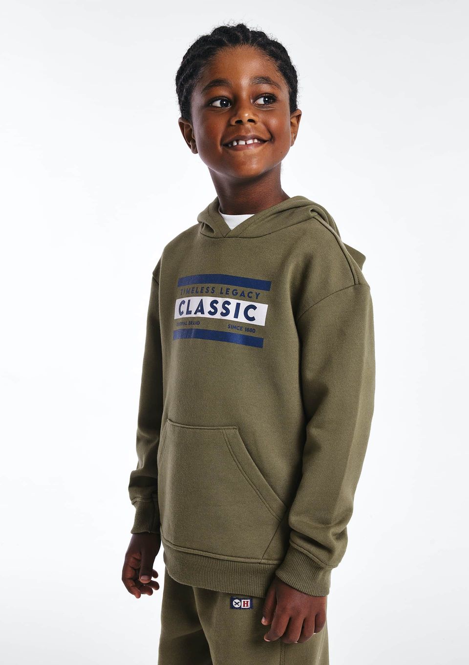 Blusão Infantil Menino com Capuz - Verde