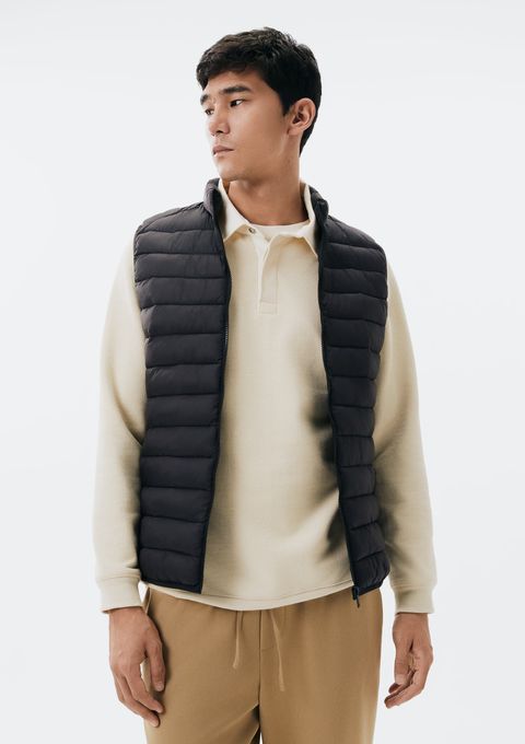 Colete Básico Masculino Puffer Comfort - Preto — Hering