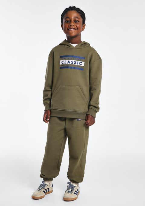 Calça de Moletom Infantil Menino Peluciada - Verde — Hering