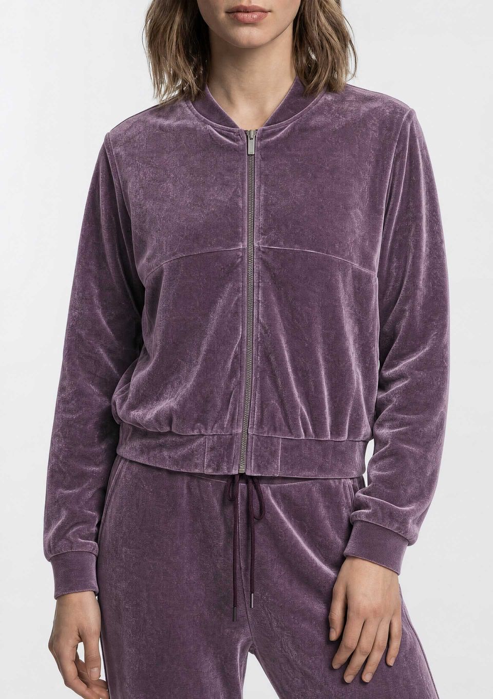 Jaqueta Feminina em Plush - Roxo