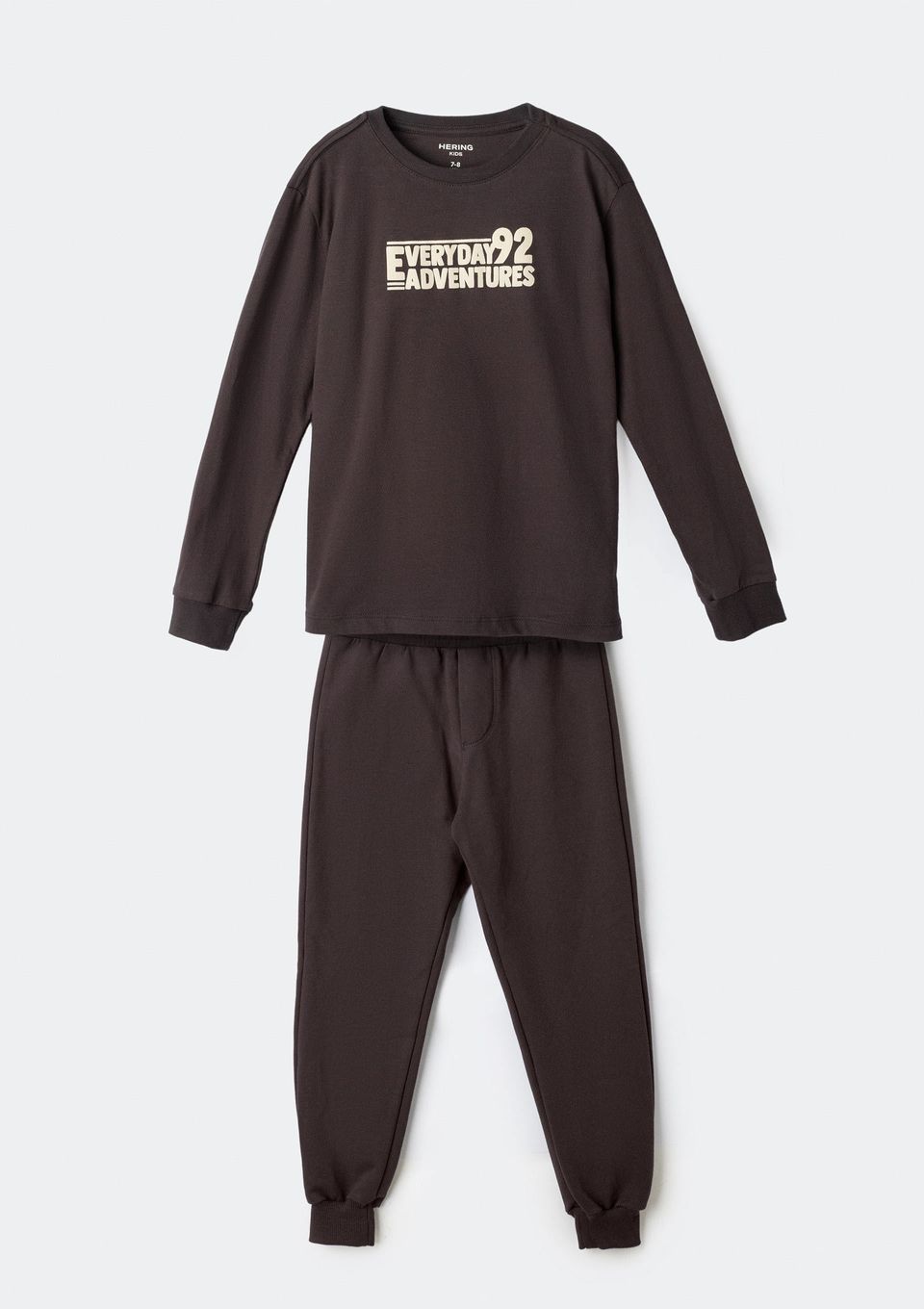 Conjunto Infantil Menino em Moletom com Estampa - Cinza