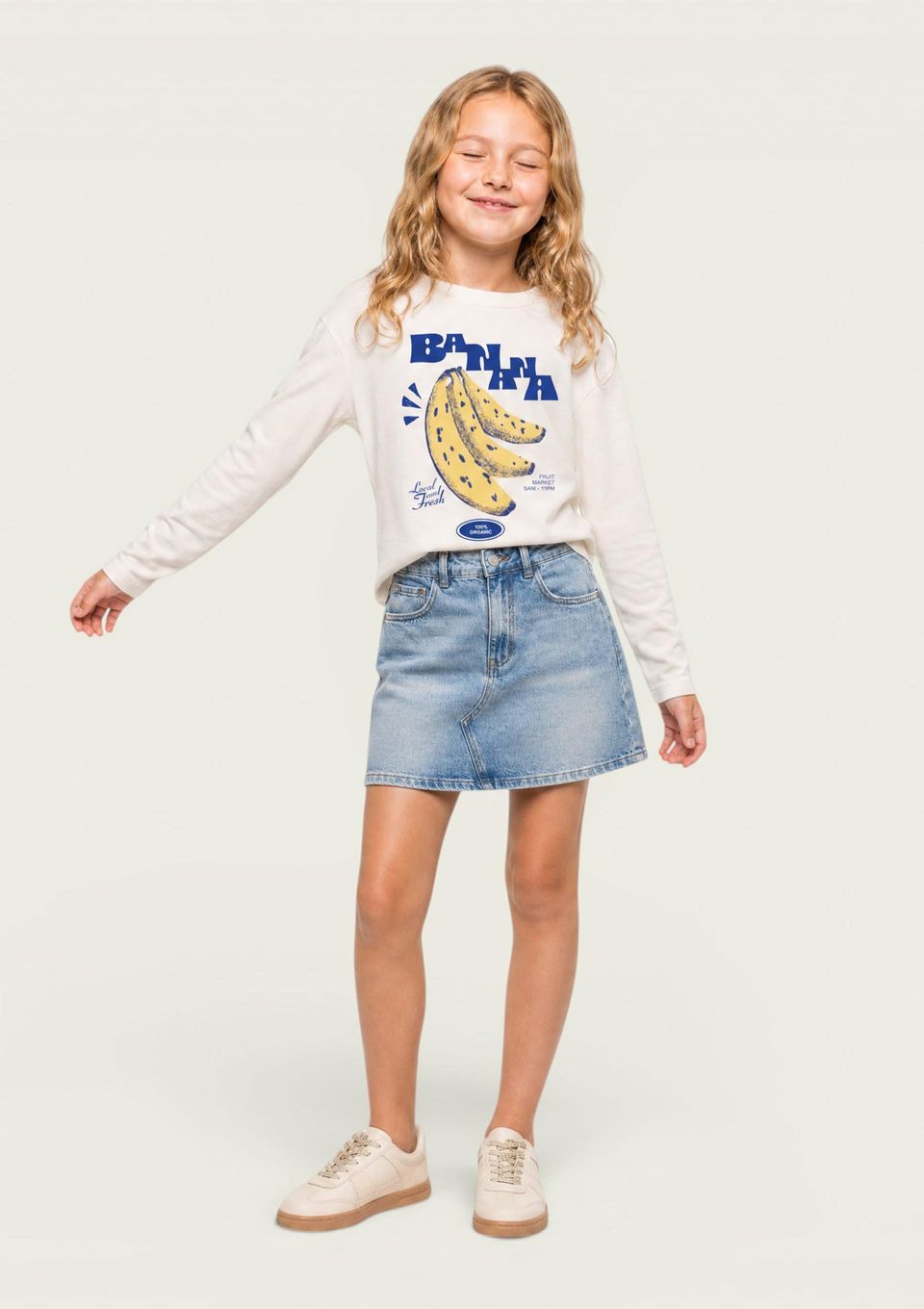 Shorts Saia Jeans Infantil - Azul