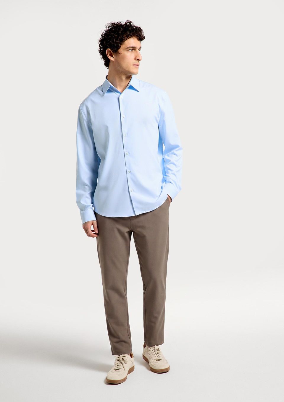 Calça Masculina Reta Tech - Marrom