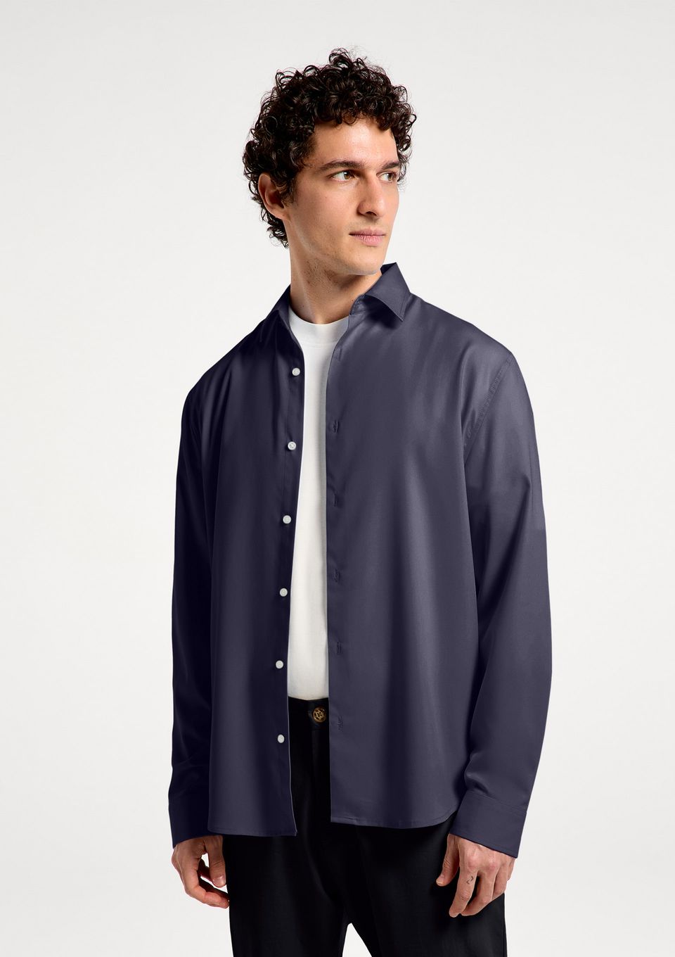 Camisa Masculina Manga Longa Tech - Azul