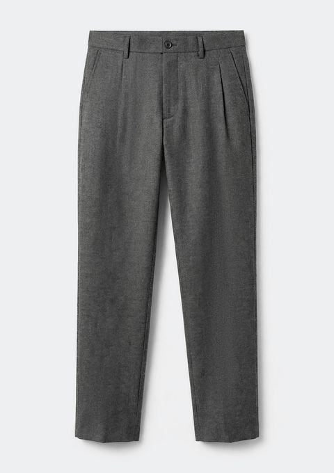 Calça Masculina Reta em Alfaiataria - Cinza — Hering