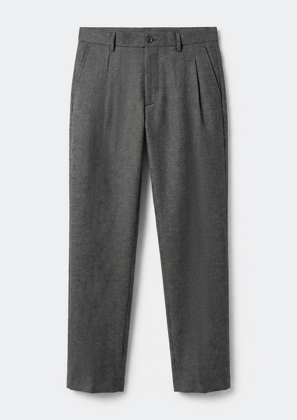 Calça Masculina Reta em Alfaiataria - Cinza
