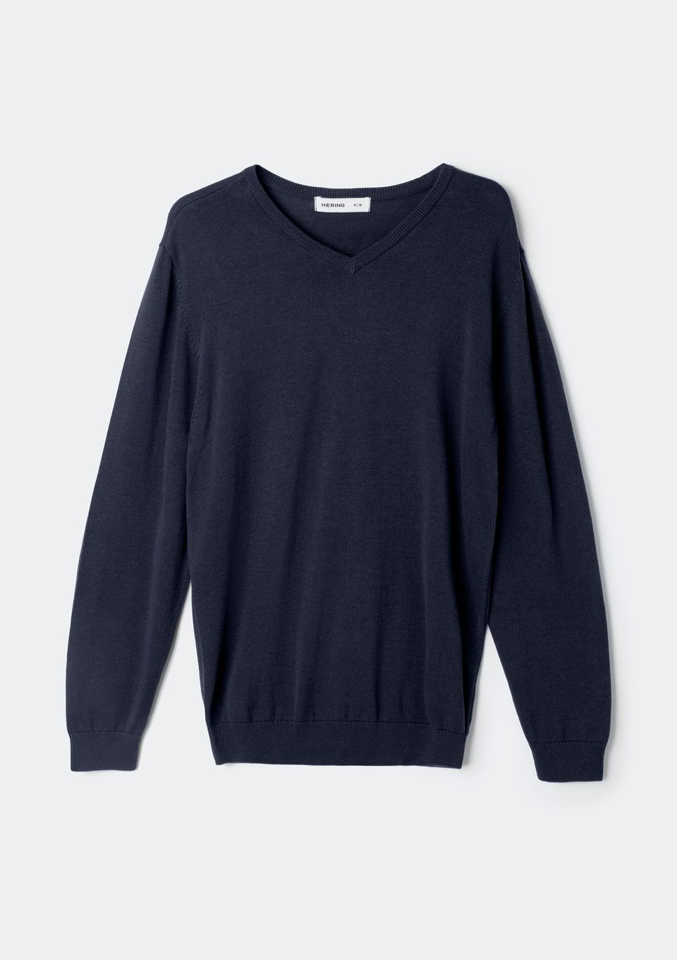 Blusão Masculino Gola V em Tricô - Azul