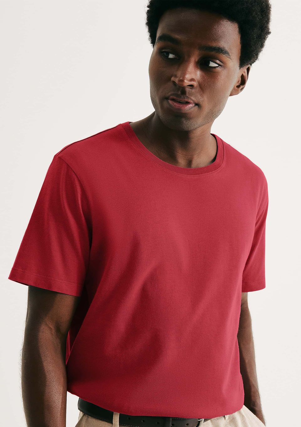 Camiseta Básica Unissex Manga Curta World - Vermelho