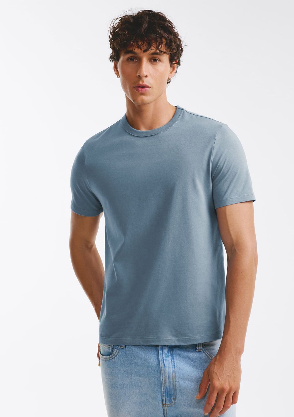 Camiseta Brasil Masculina Manga Curta - Azul