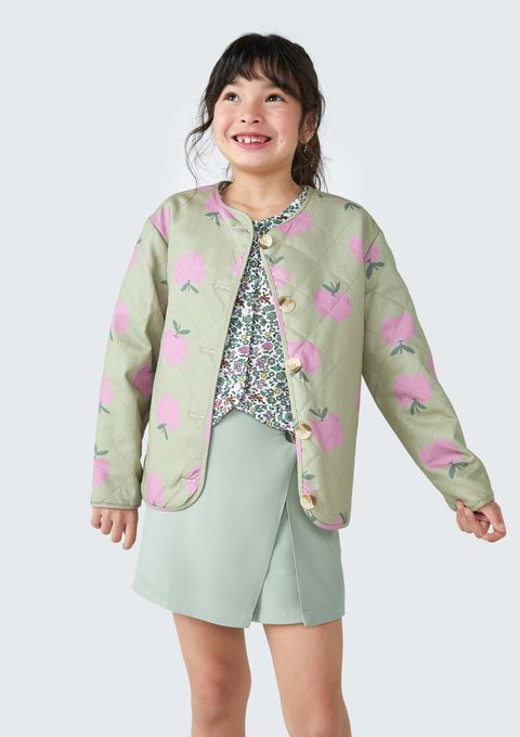Jaqueta Infantil Menina em Matelassê - Verde — Hering