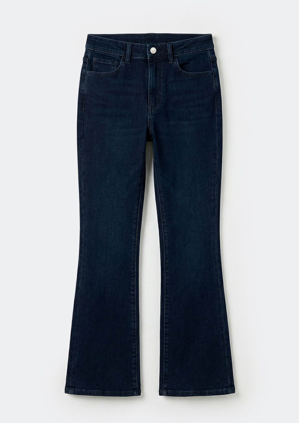 Calça Jeans Feminina Flare Petit Cintura Média Soft Touch - Azul