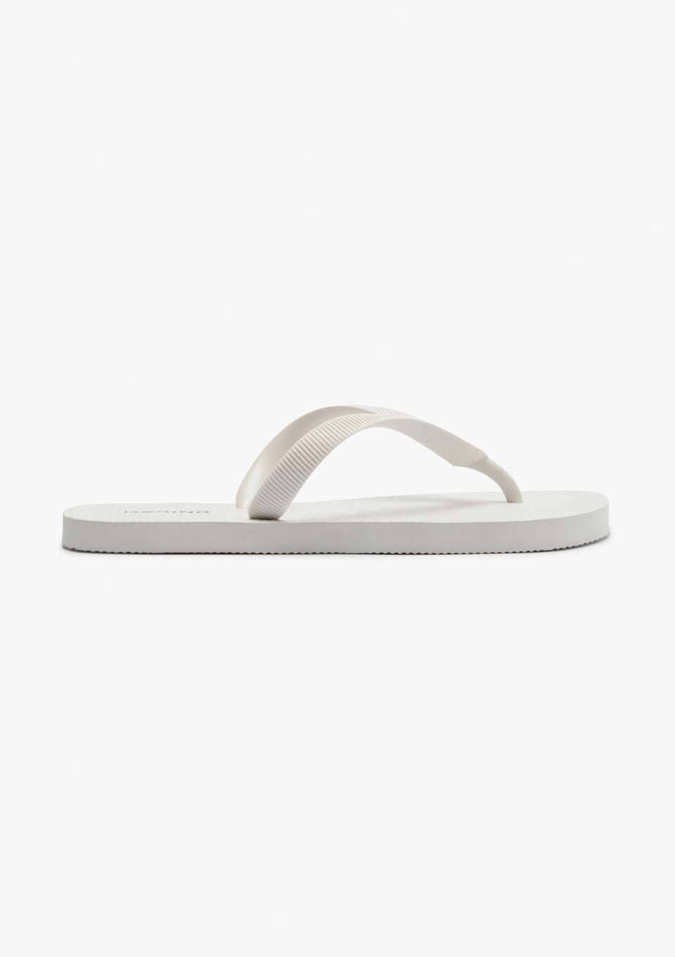 Chinelo de Dedo Masculino Texturizado - Branco