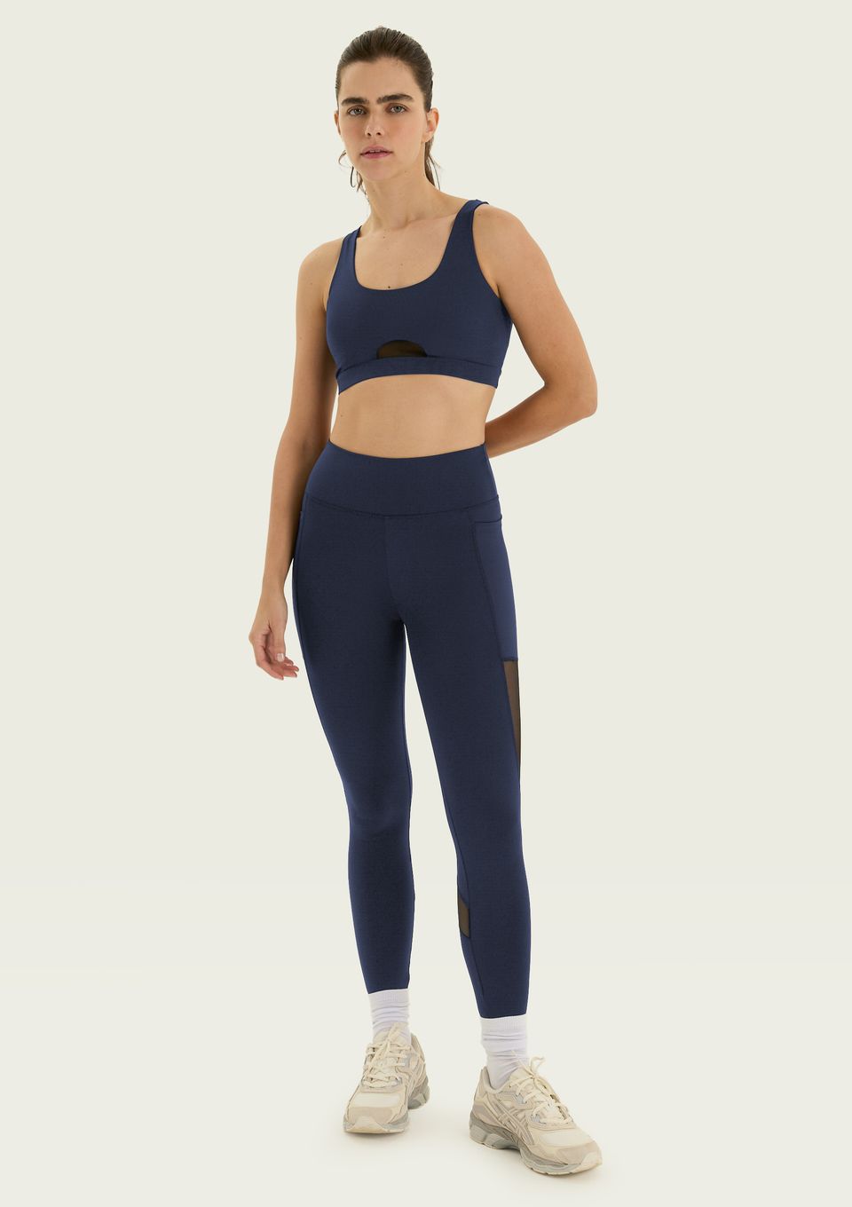 Calça Legging Esportiva Elastizada - Azul