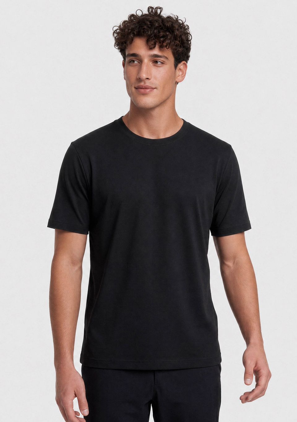 Camiseta Masculina Manga Curta Segunda Pele Hering Aquece - Preto