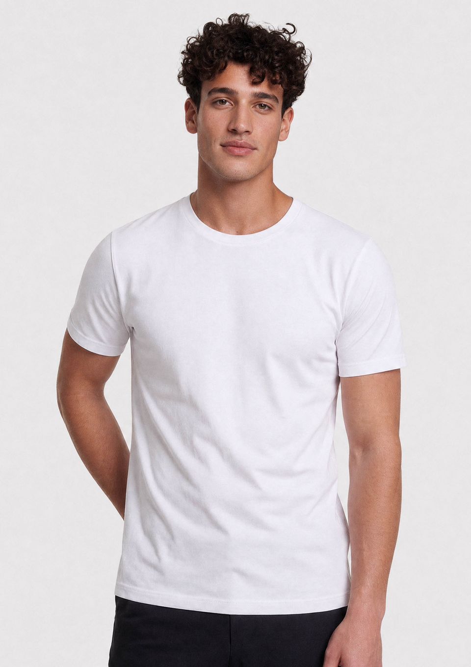 Camiseta Masculina Manga Curta Segunda Pele Hering Aquece - Branco