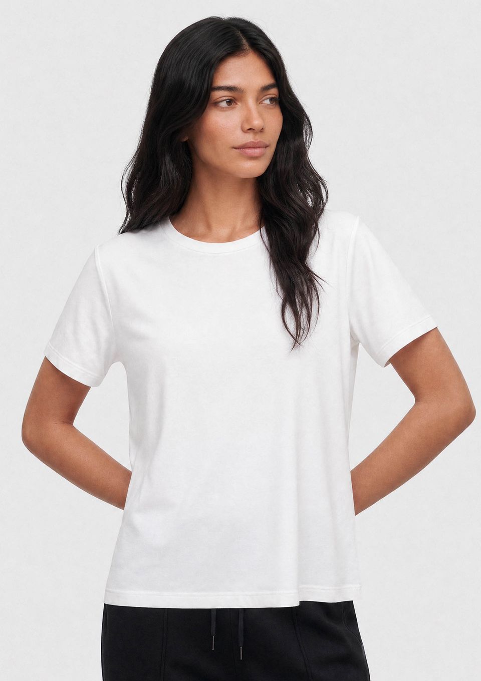 Camiseta Feminina Manga Curta Segunda Pele Hering Aquece - Branco