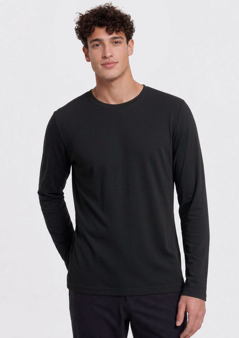 Camiseta Masculina Manga Longa Segunda Pele Hering Aquece - Preto