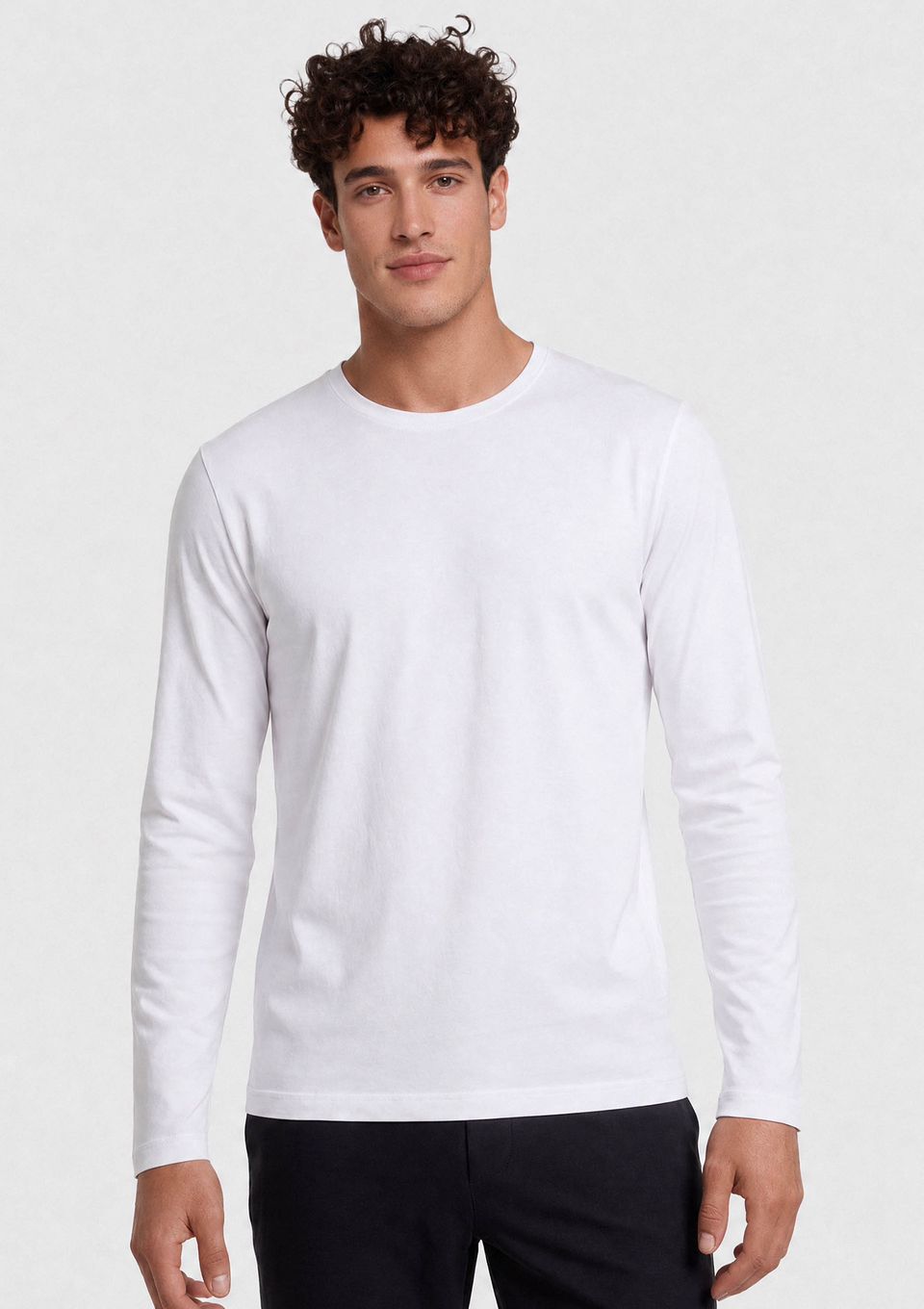 Camiseta Masculina Manga Longa Segunda Pele Hering Aquece - Branco