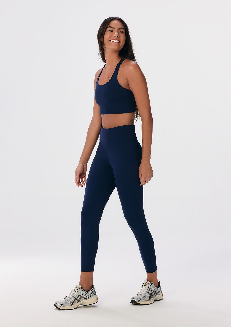 Calça Legging Esportiva Feminina com Fio Lycra® - Azul