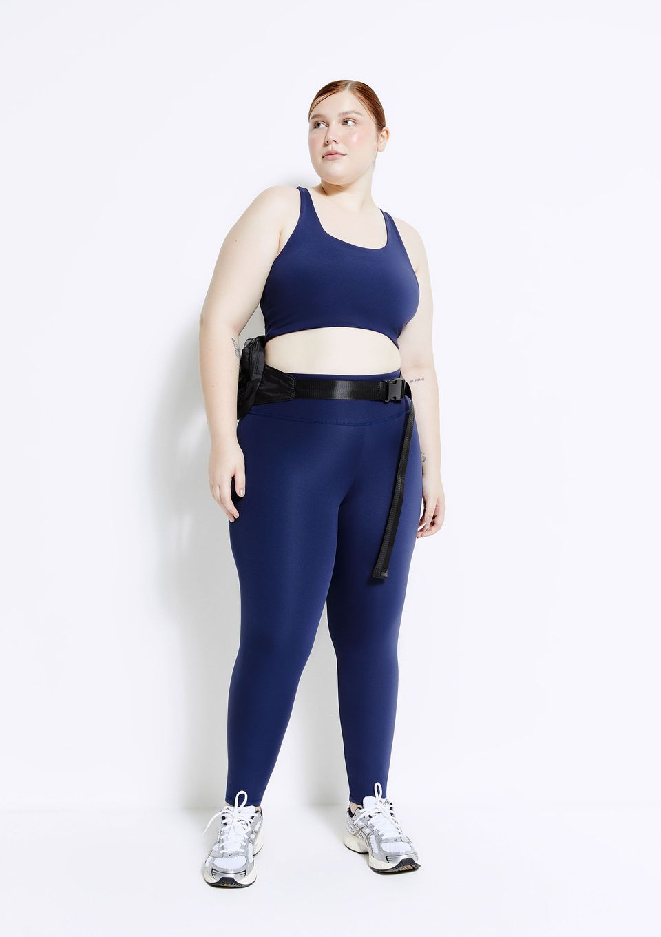 Calça Legging Esportiva Feminina com Fio Lycra® - Azul