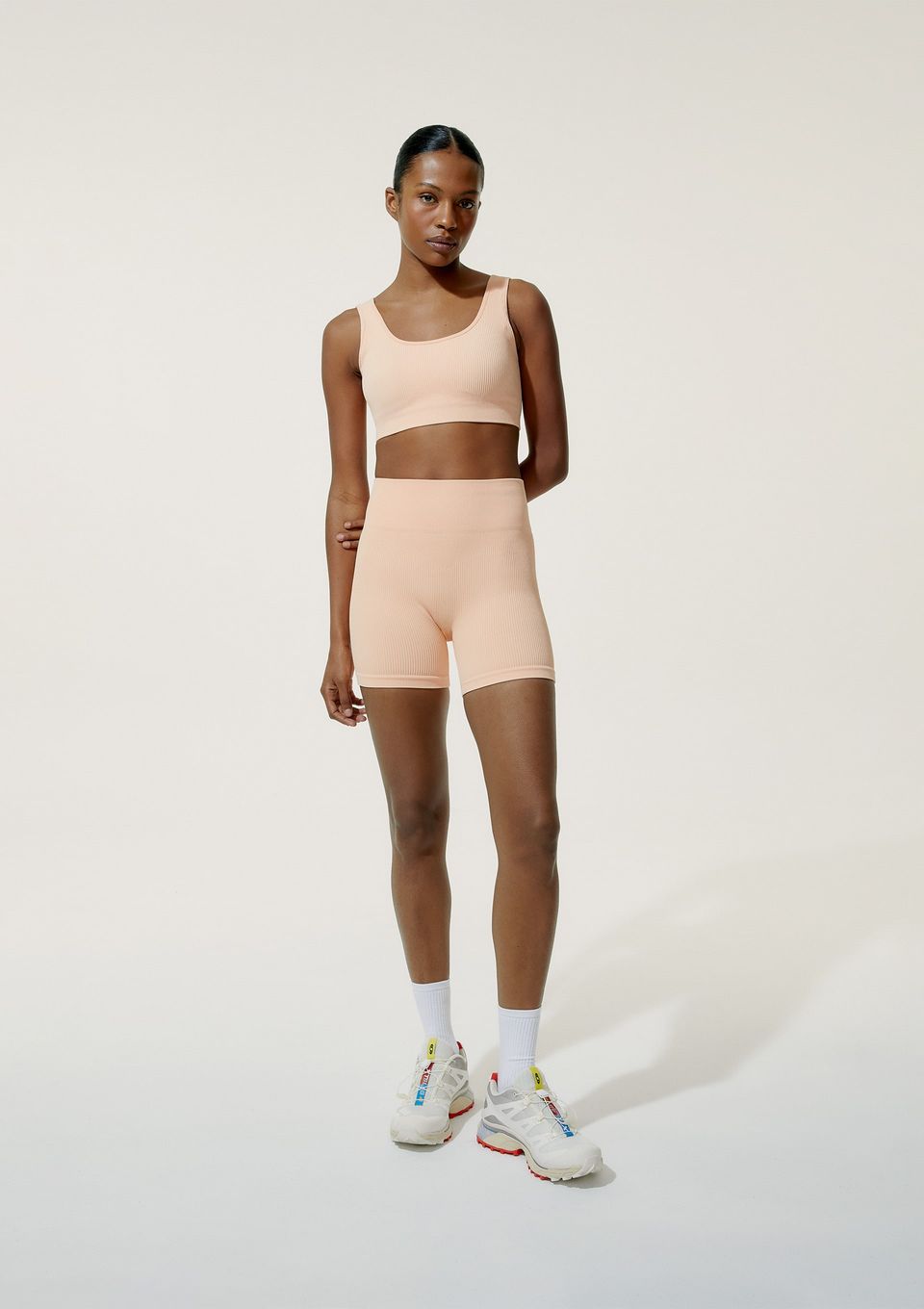 Bermuda Esportiva Feminina Biker Sem Costura - Rosa