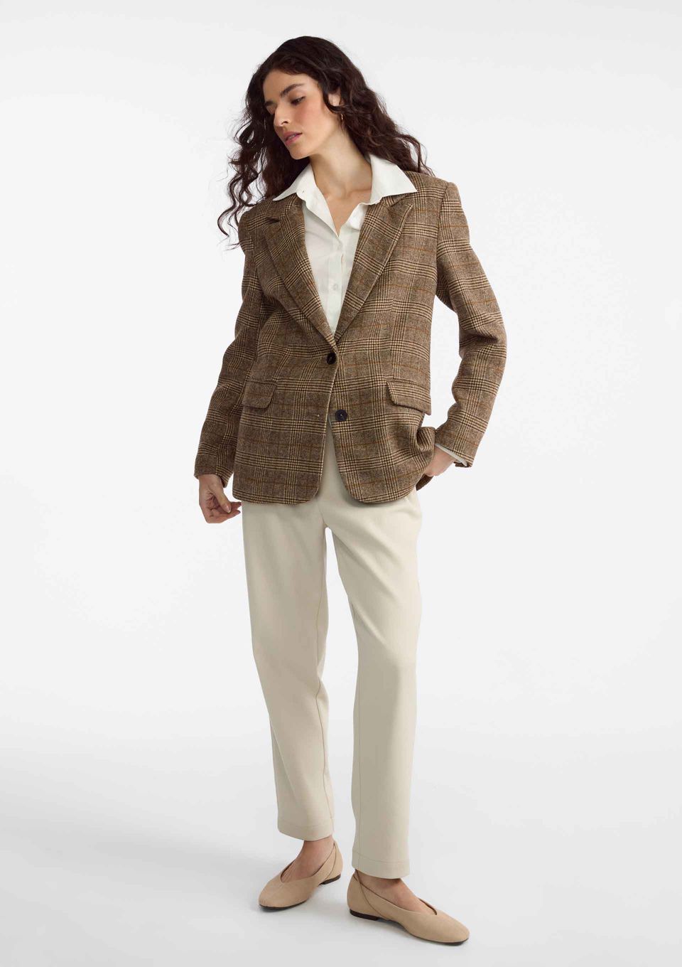 Calca Feminina Alfaiataria Slim - Bege