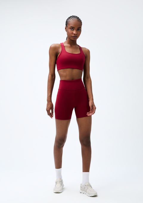 Bermuda Esportiva Feminina Biker com Fio Lycra® - Vermelho — Hering