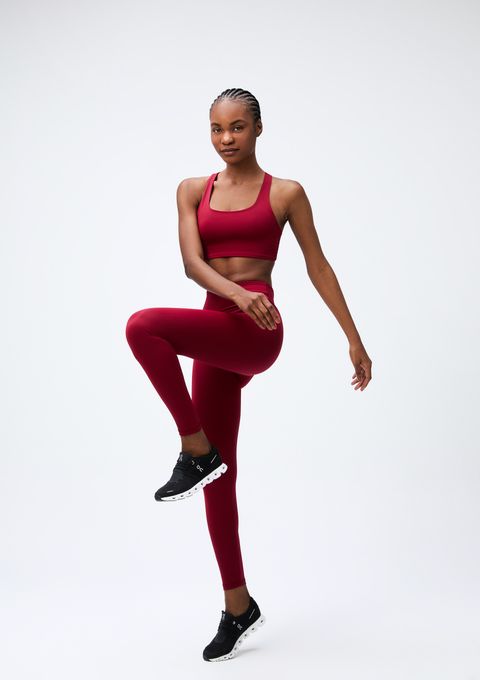 Calça Legging Esportiva Feminina com Fio Lycra® - Vermelho — Hering
