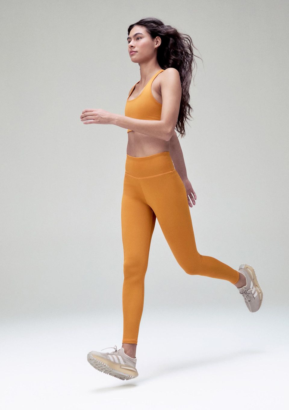 Calça Legging Esportiva Feminina com Fio Lycra® - Laranja
