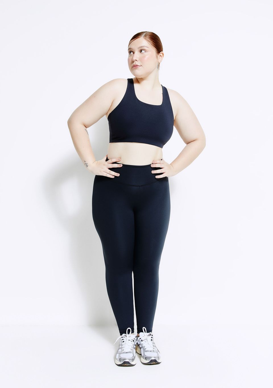 Calça Legging Esportiva Feminina com Fio Lycra® - Preto