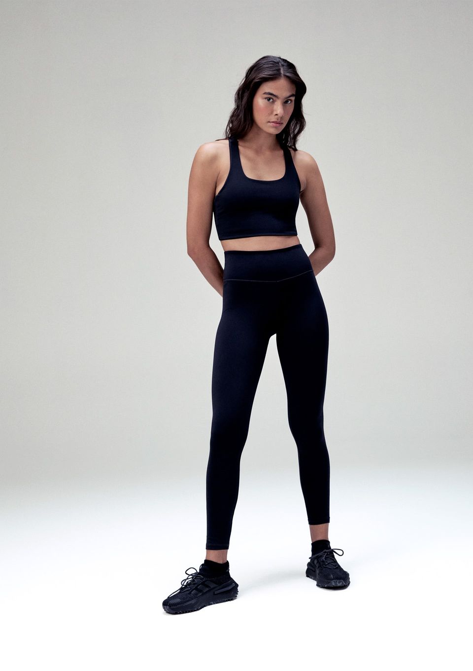 Calça Legging Esportiva Feminina com Fio Lycra® - Preto