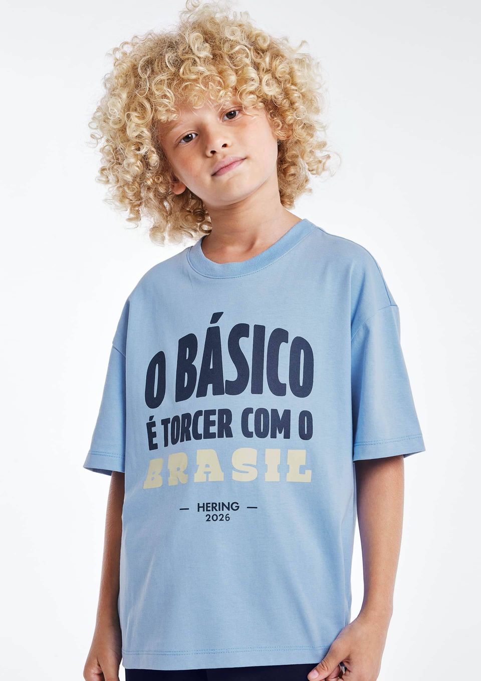 Camiseta Infantil Menino com Estampa - Azul