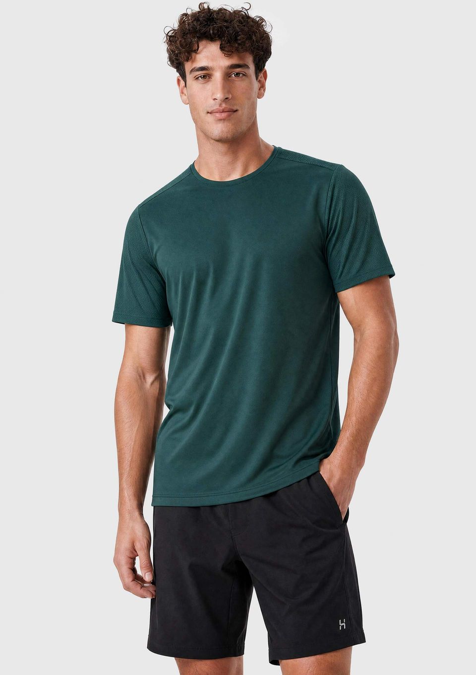 Camiseta Esportiva Masculina Texturizada - Verde