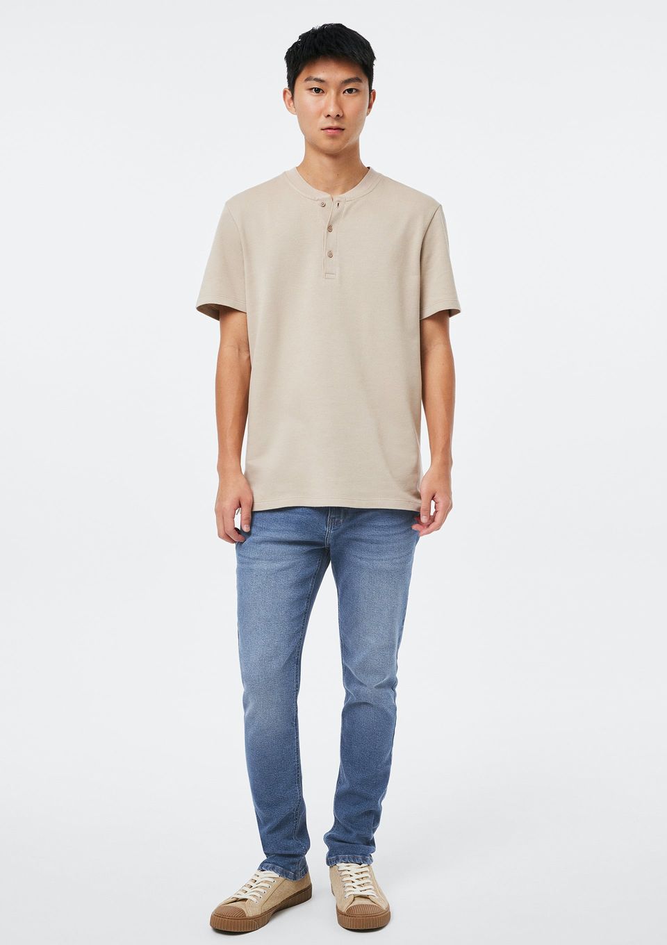 Calça Jeans Básica Masculina Skinny com Elastano - Azul