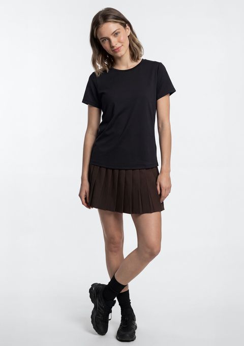 Shorts Saia Esportivo Plissado - Marrom — Hering