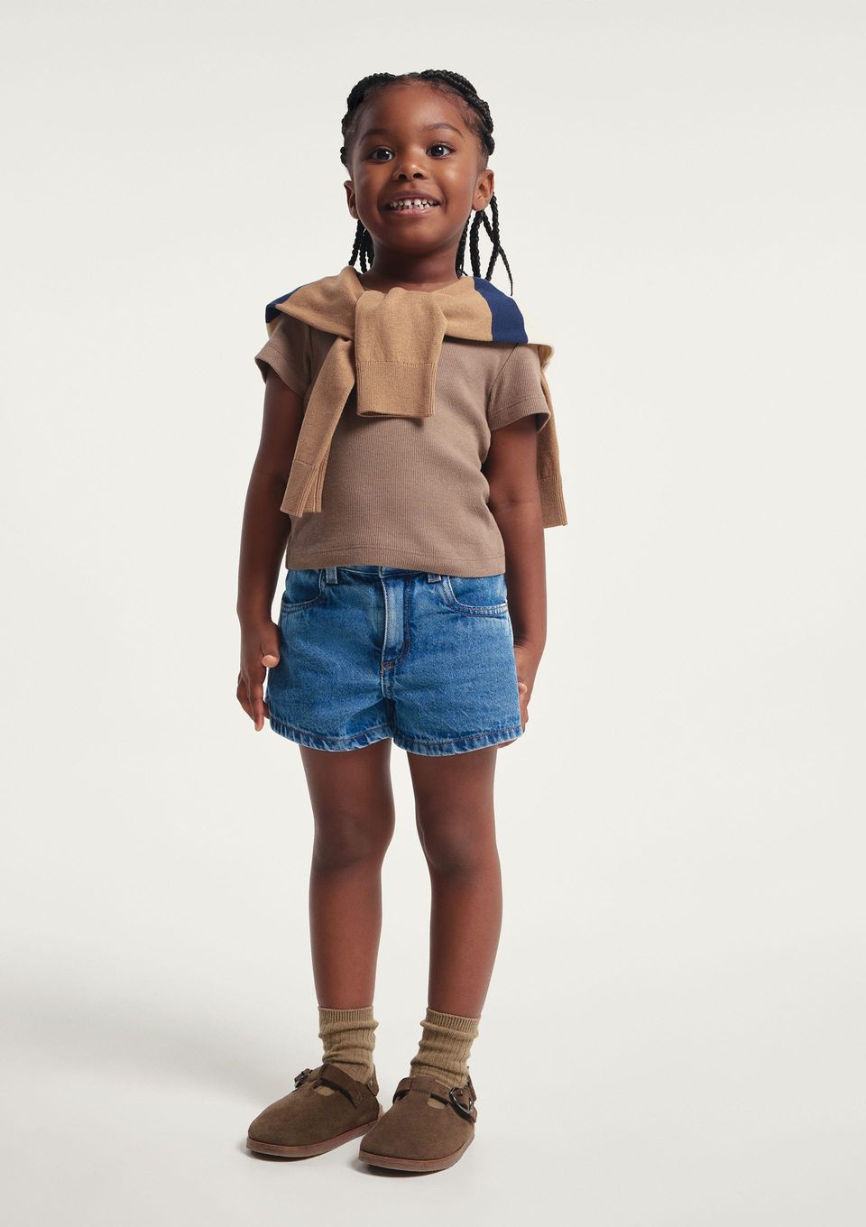 Shorts Jeans Infantil Menina Reto - Azul