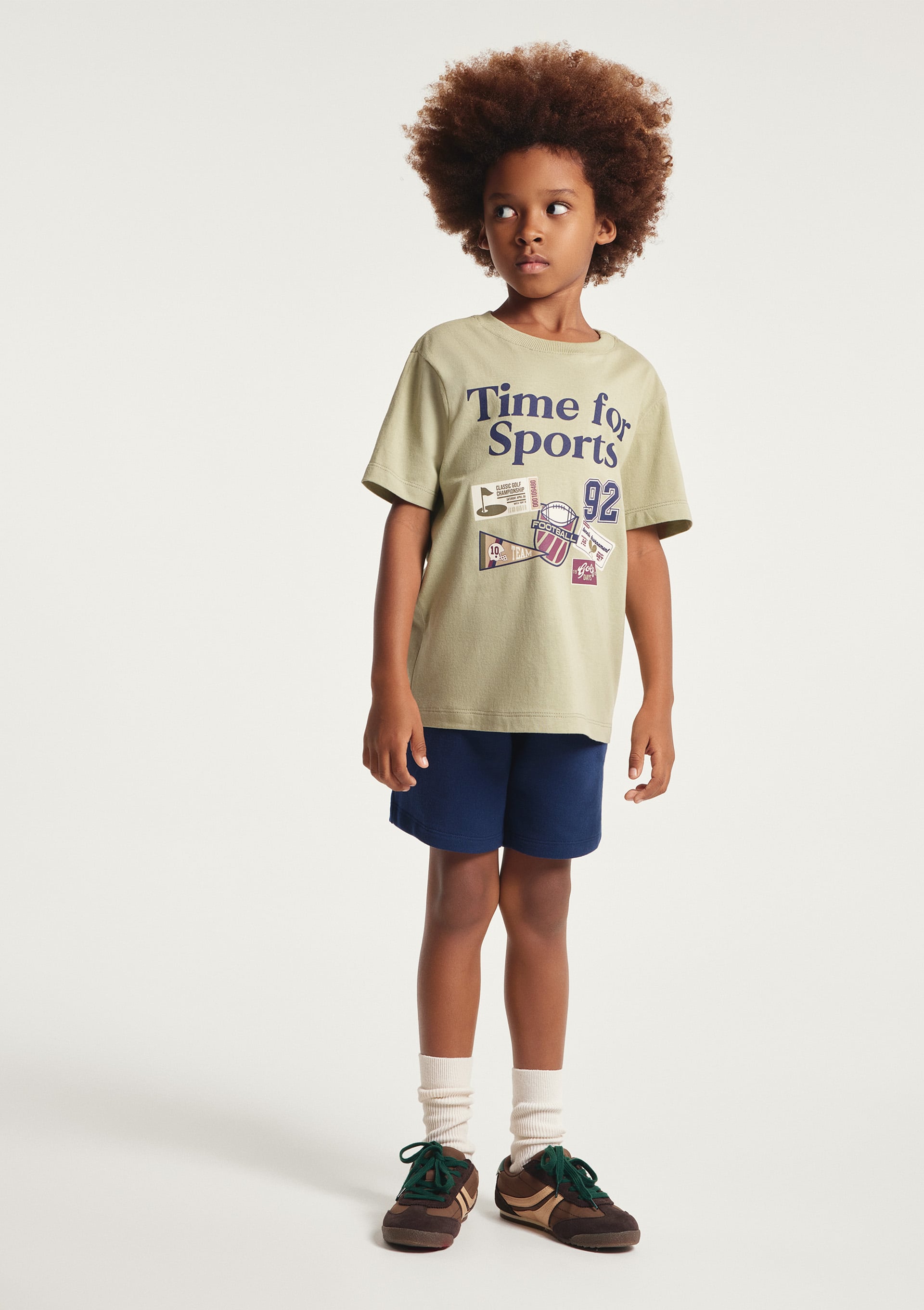 Conjunto Infantil Menino Curto com Estampa - Verde — Hering