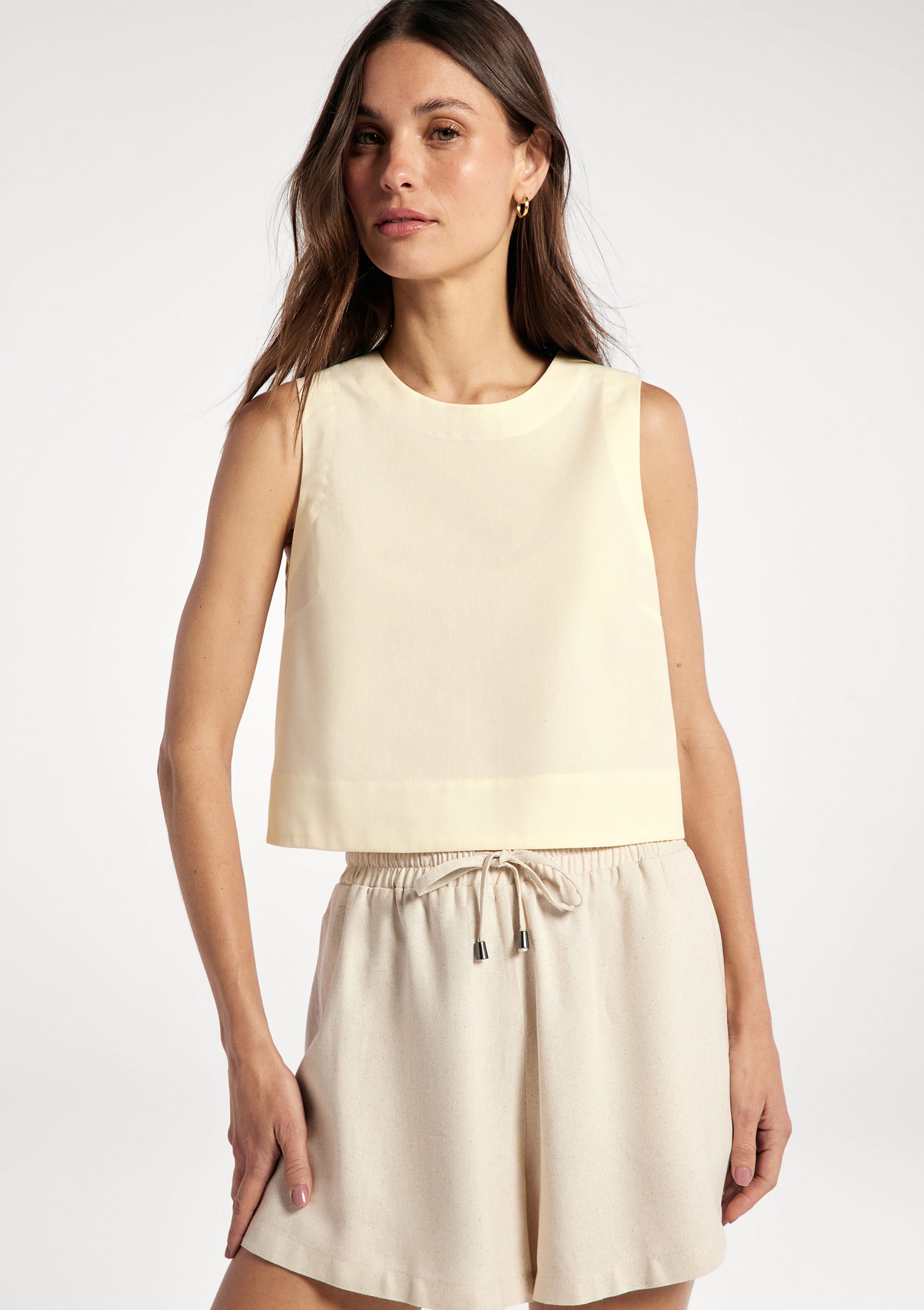 Regata Feminina com Linho - Amarelo — Hering