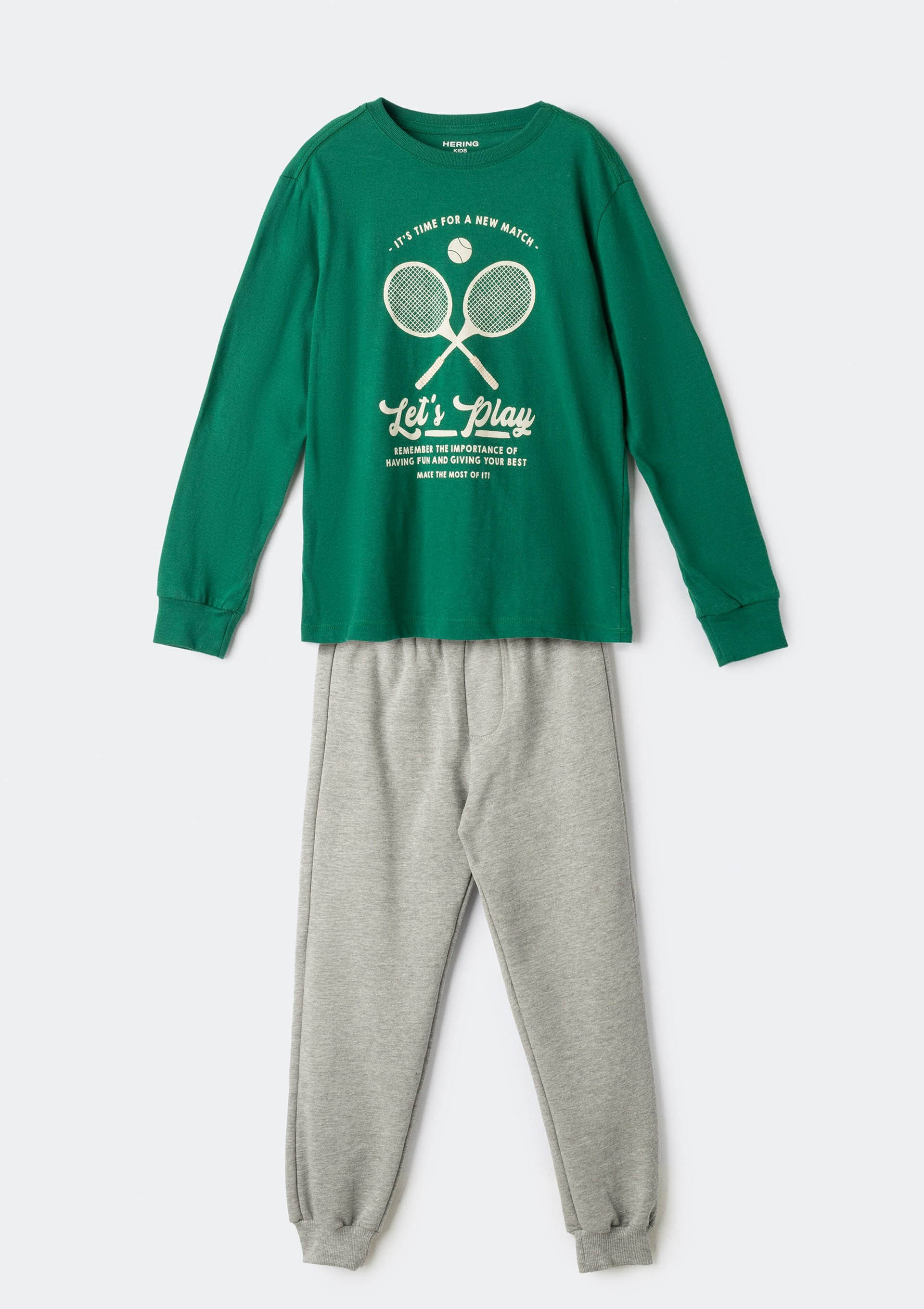 Conjunto Infantil Menino em Moletom com Estampa - Verde — Hering