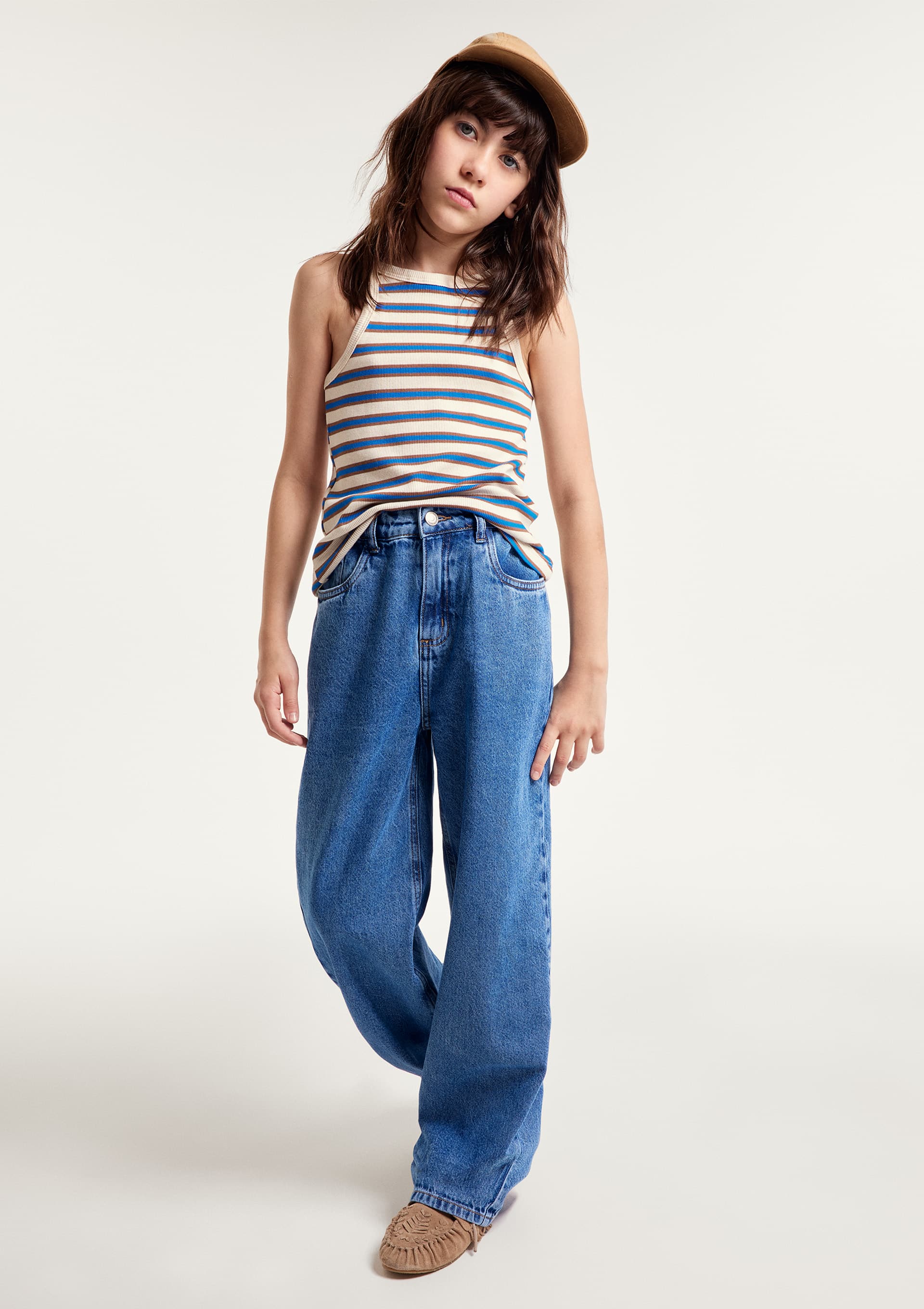 Calça Jeans Skater Fit Infantil Menina - Azul — Hering