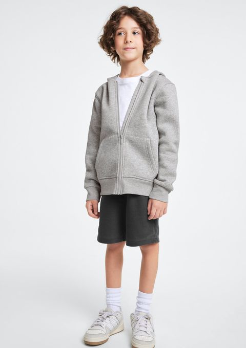 Bermuda Infantil Menino em Moletom Estonado - Cinza — Hering