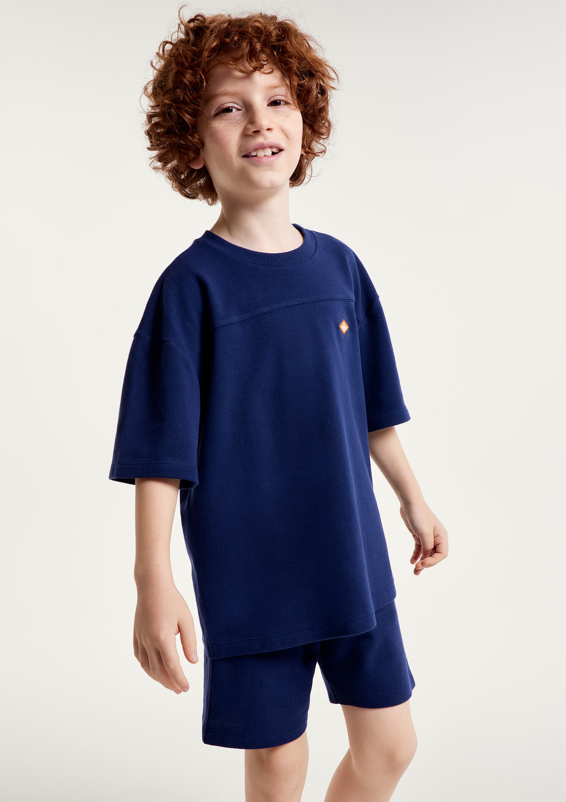 Conjunto Infantil Menino em Moletinho - Azul — Hering
